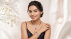 925 Sterling Silver Halo Pendant Necklace